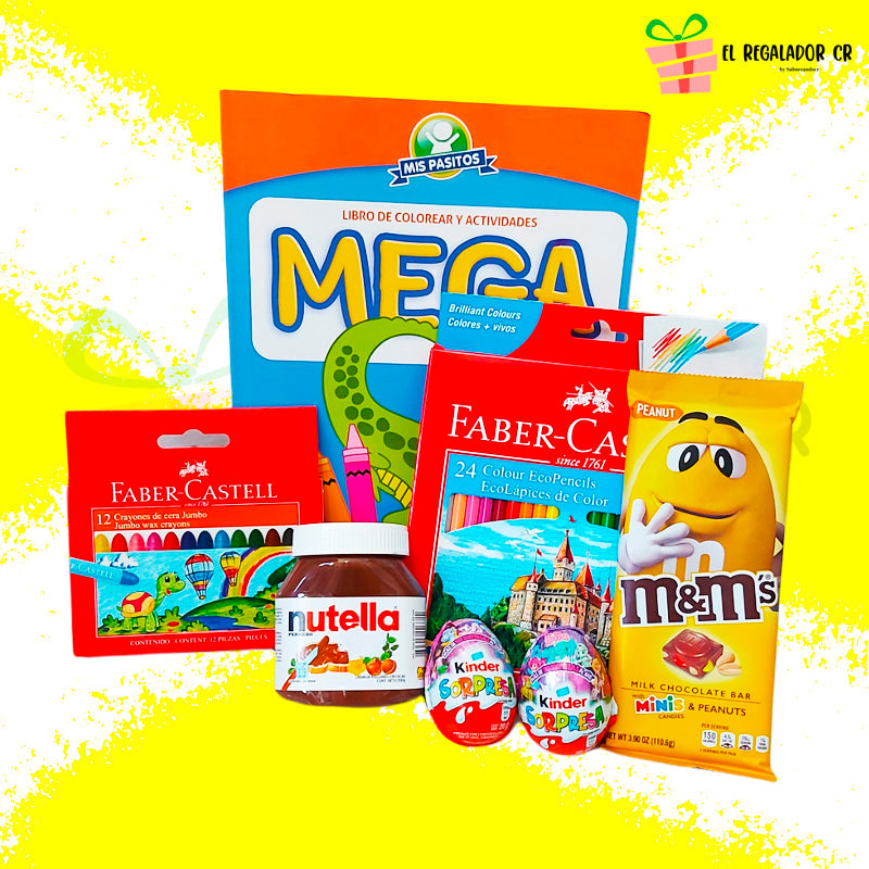rEGALO PARA NIÑOS EN COSTA RICA LIBRO DE PINTAR kinder sorpresa