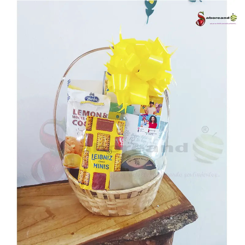 canasta gourmet regalo costa rica té y galletas saboreandocr