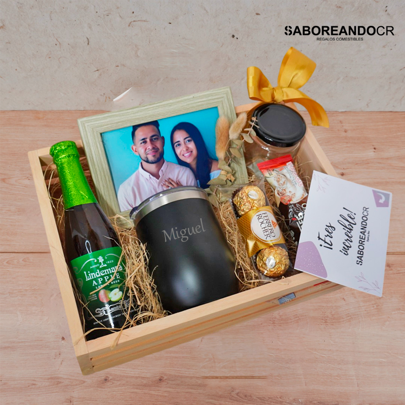 GIFT BOX CON TERMO PERSONALIZADO Y FOTO COSTA RICA