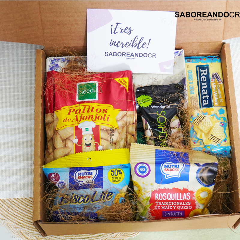 MR09 Cestas de regalo saludable de snacks costa rica foto 1