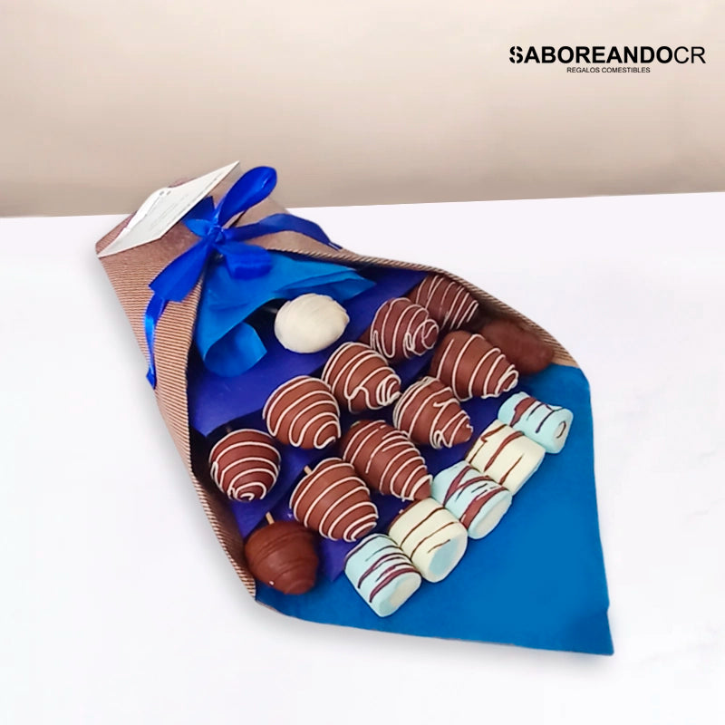 Ramo frutal de fresas con chocolate para hombre costa rica 