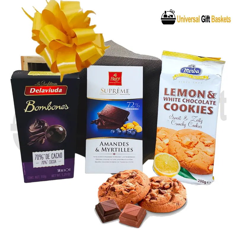 Cesta de regalo Caja de Chocolates y Galleta costa rica