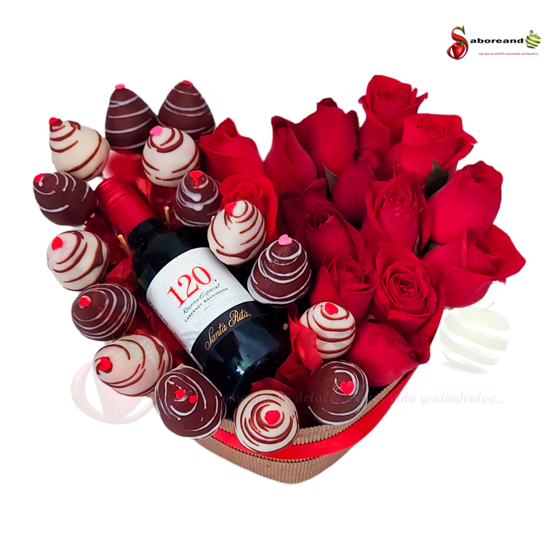 saboreandocr regalo corsta rica fresas vino y rosas